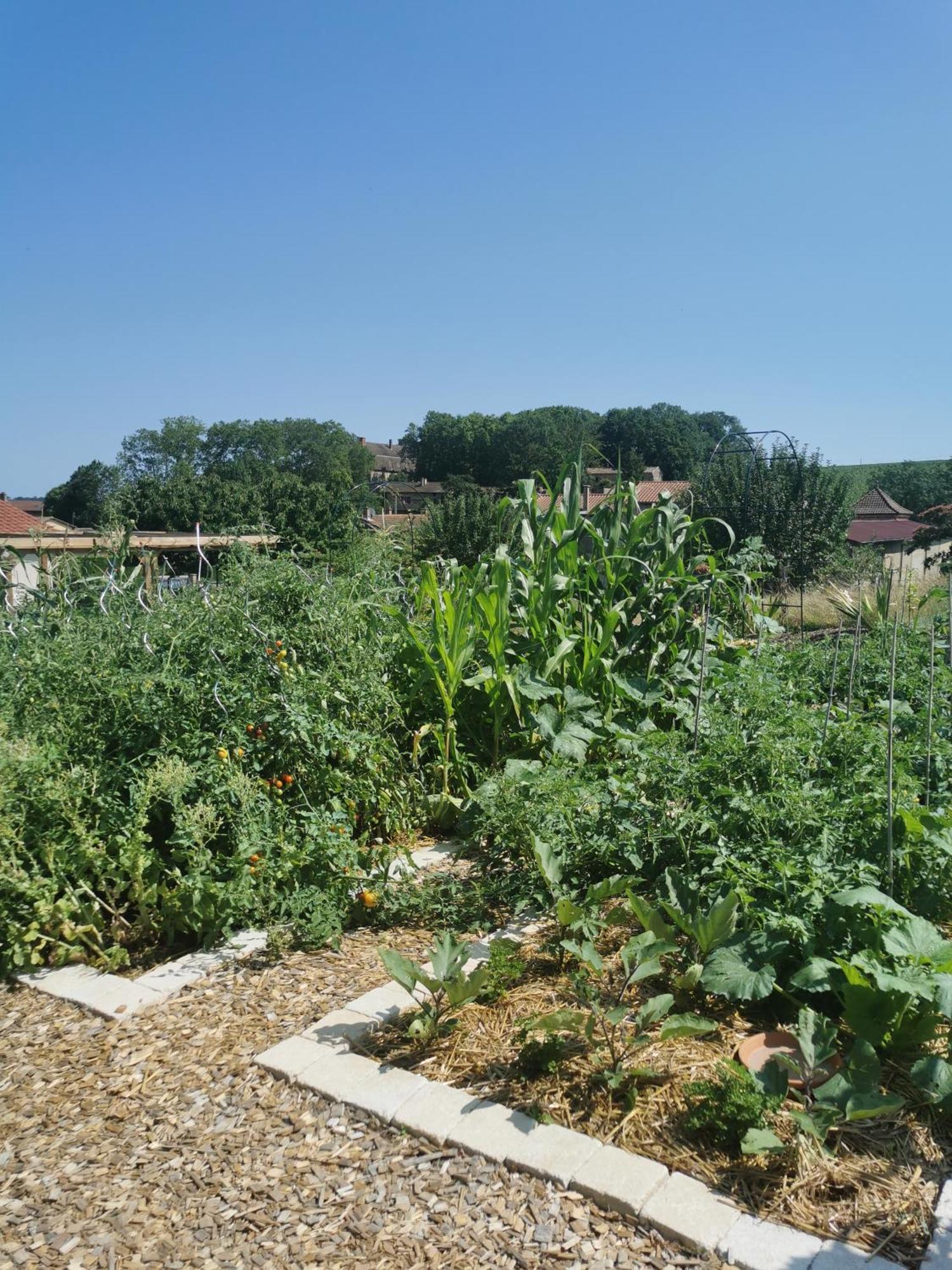 Bed and Breakfast Au Jardin des Deux Roches Prissé Exterior foto